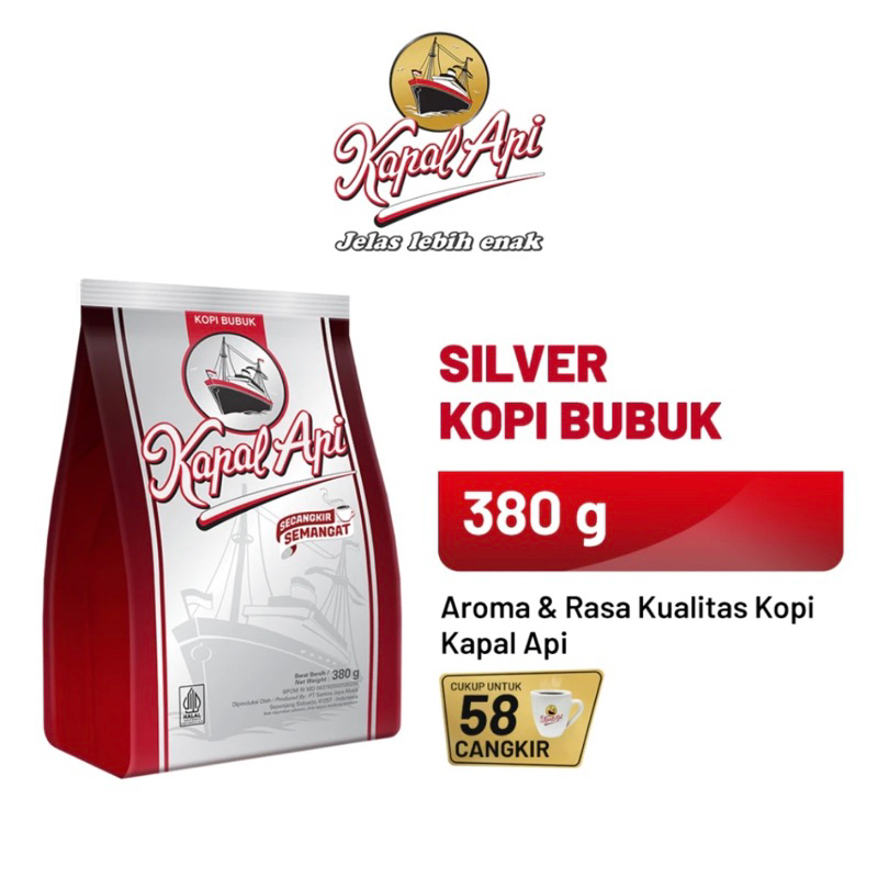 

KOPI KAPAL API SILVER 380G