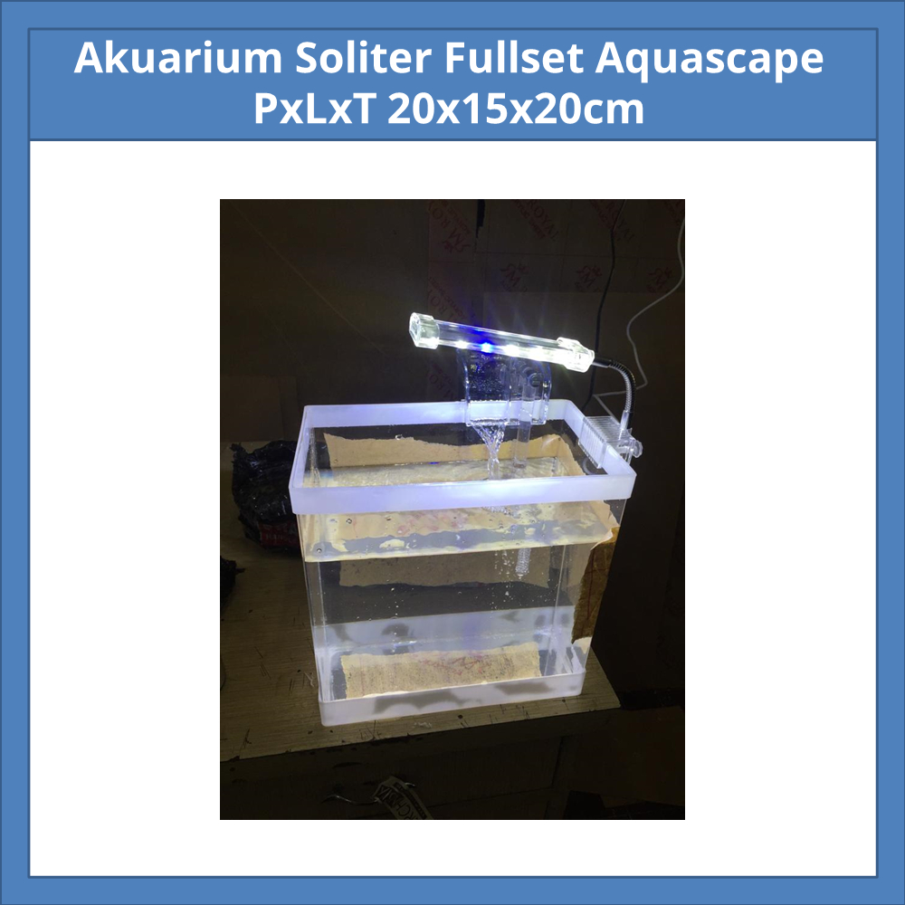 Akuarium Akrilik Soliter Fullset