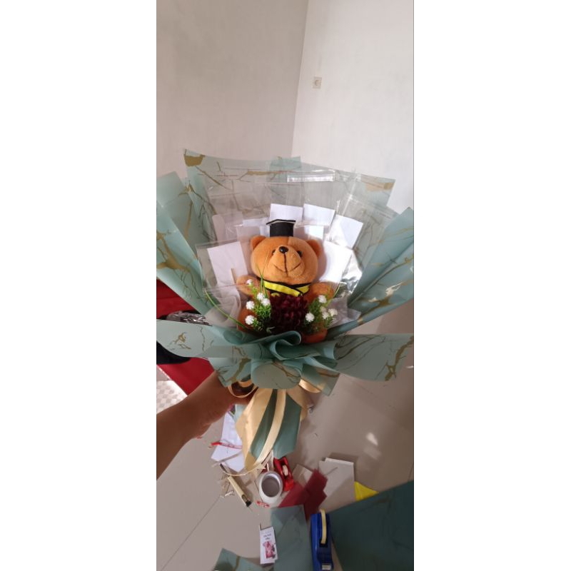 Bouqet kosong+boneka.