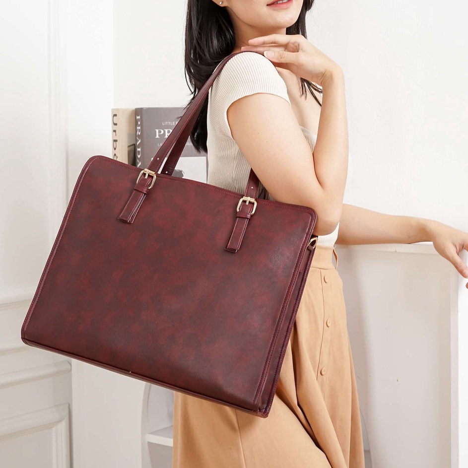 TAS LAPTOP WANITA CLASSYC LARGE  Tote Bag Laptop  Tas Kantor Wanita