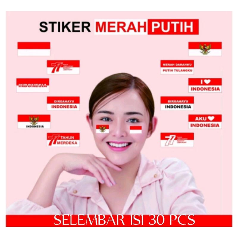 

STIKER PIPI MERAH PUTIH STIKER 17 AGUSTUS RI