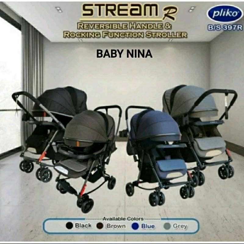 Stroller PLIKO STREAM 387 / PLIKO STREAM R 397 Rocking