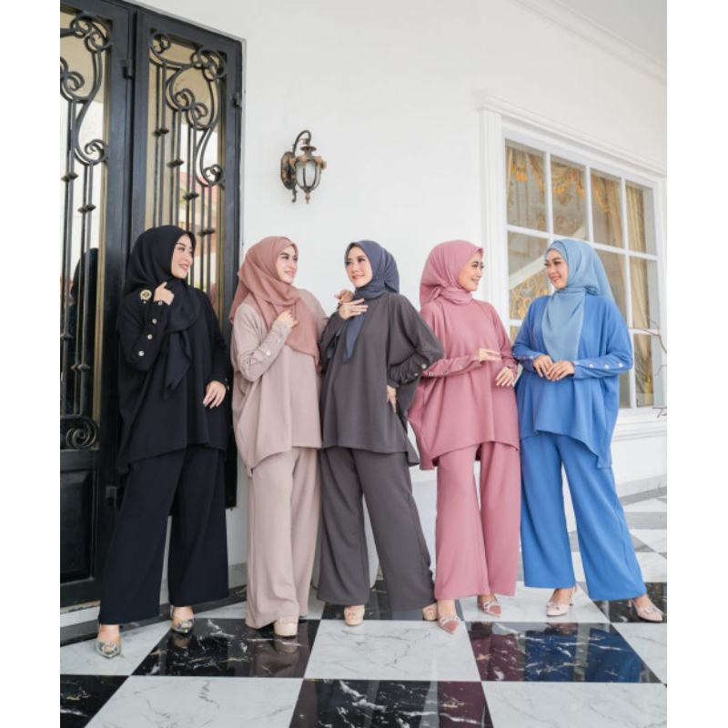 GAMIS WANITA AMIRA SETELAN CELANA(DN)