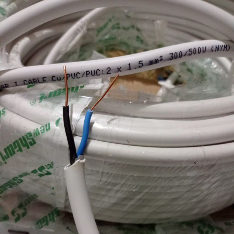 Kabel Engkel NYM 2 x 1.5 Eceran/Meter