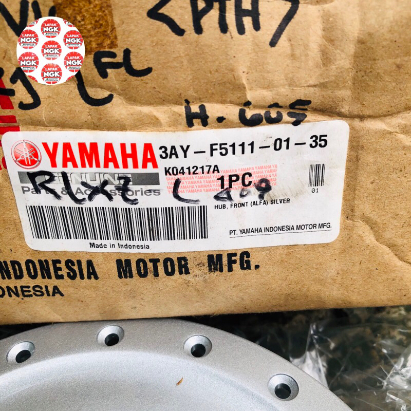 Tromol depan yamaha alfa force1 f1 sigma silver original nos