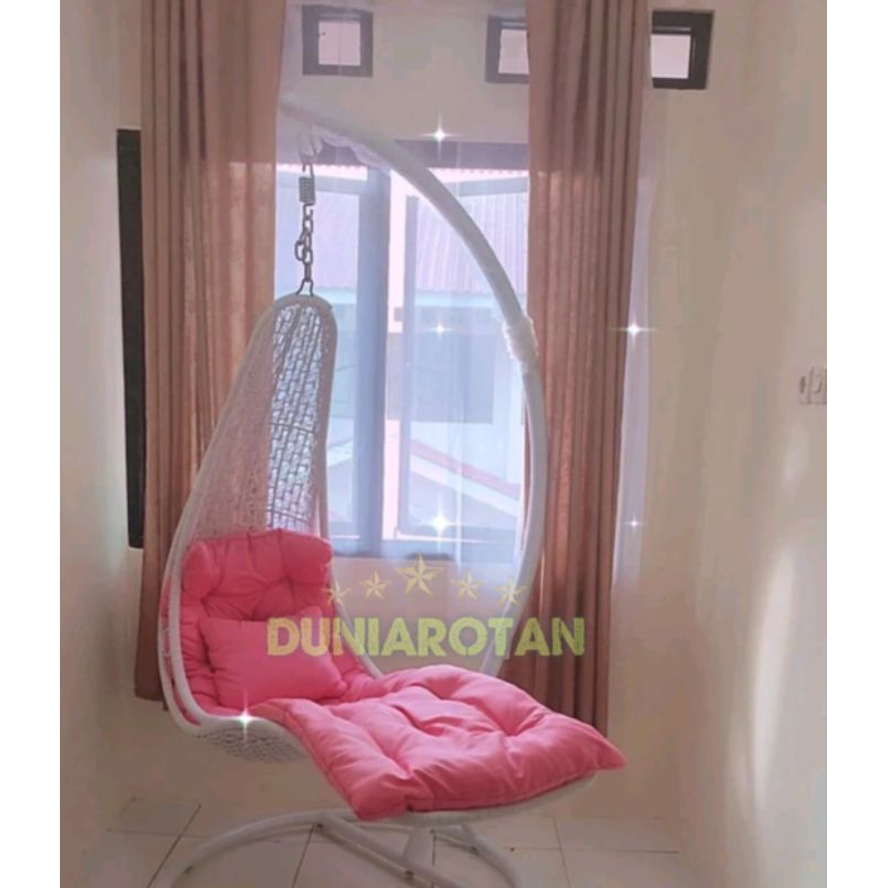 ayunan selonjor rotan rotan sintetis / ayunan luonger