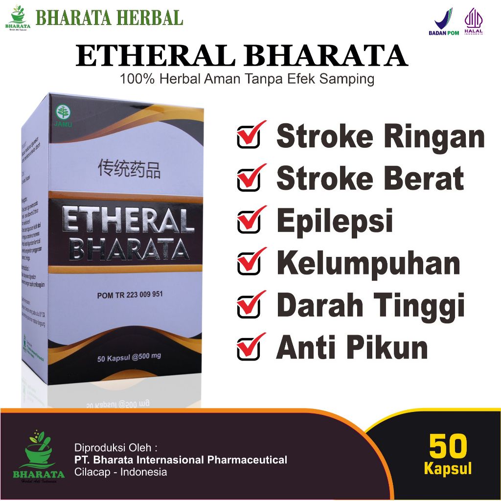 Etheral Bharata Obat Struk Stroke paling ampuh Kolesterol Darah Tinggi Ampuh Original