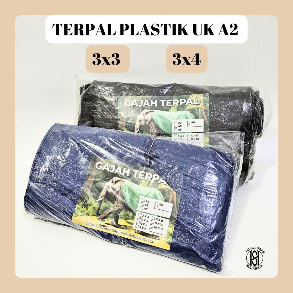 TERPAL A2 UK 3X3 3X4  / TERPAL PLASTIK / TERPAL A2