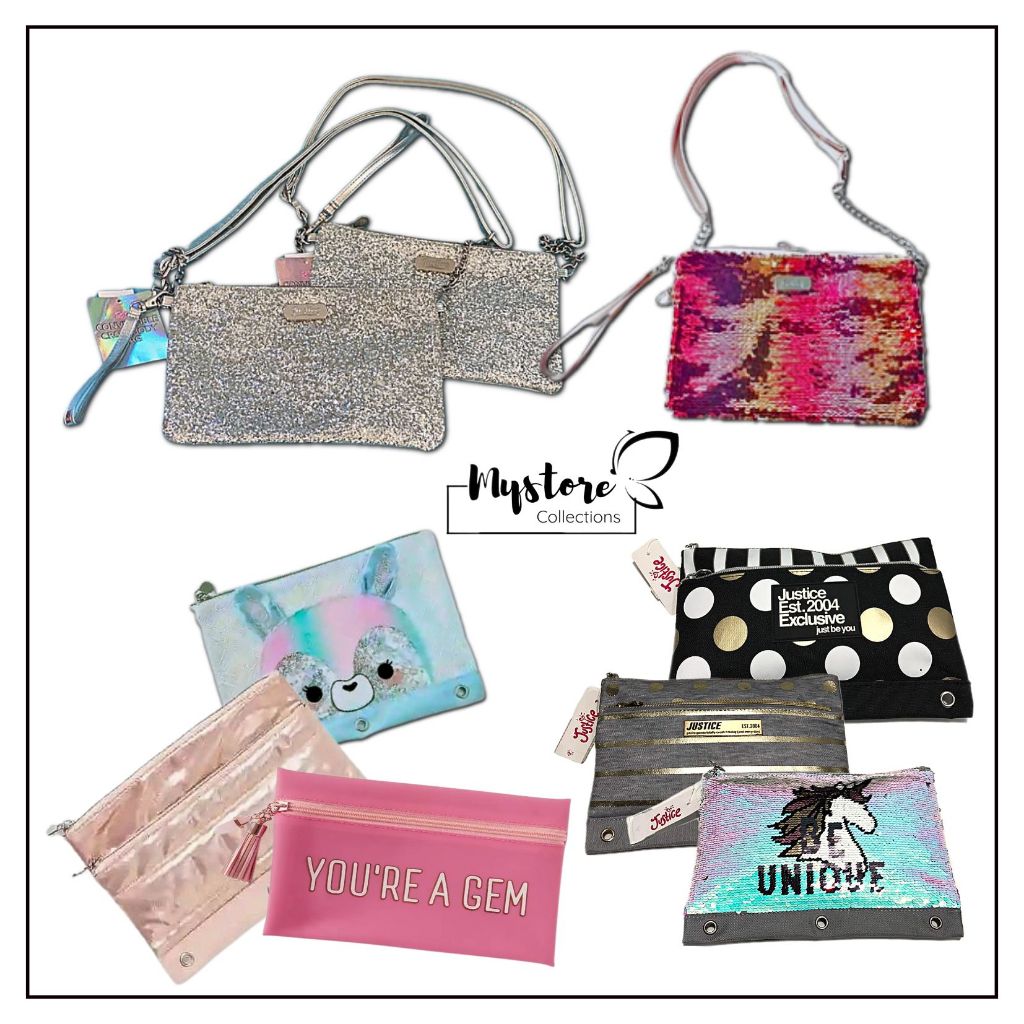 

Pencil Case Original • Cross Body Bag • Justice USA ● ( Dompet Pensil - Tas Selempang )