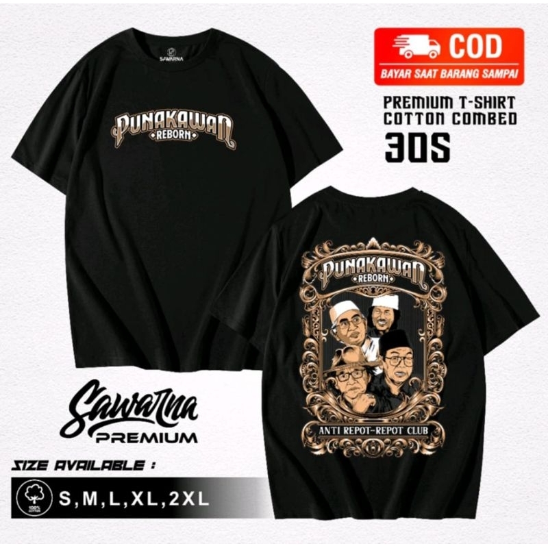 KAOS PUNAKAWAN REBORN ANTI REPOT REPOT CLUB
