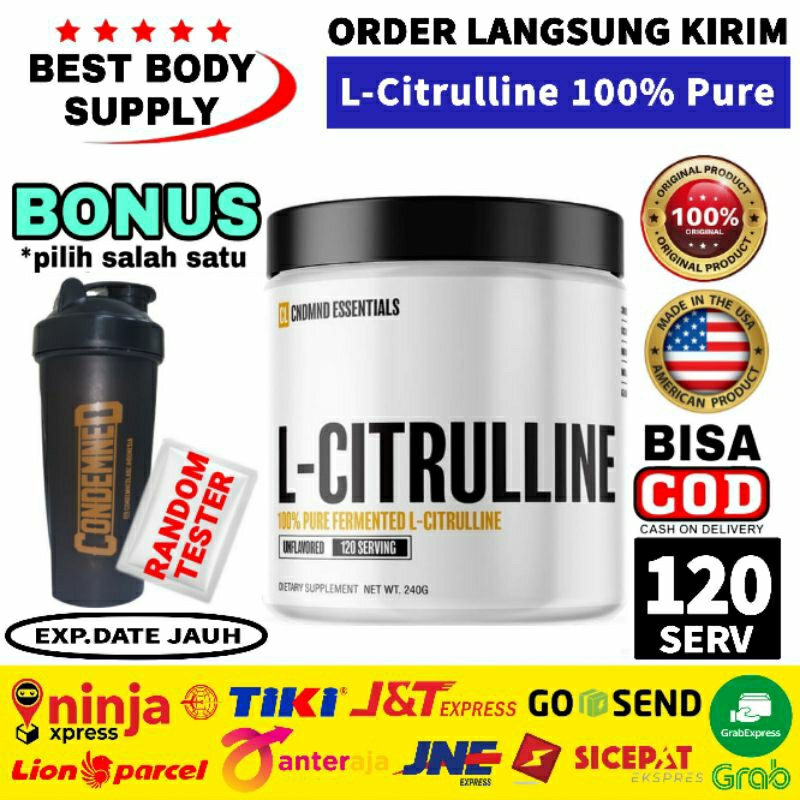 Condemned L-Citrulline 100% Pure 120 servings 240 gram L Citrulline Condemned Citrulline CNDMND L Ci