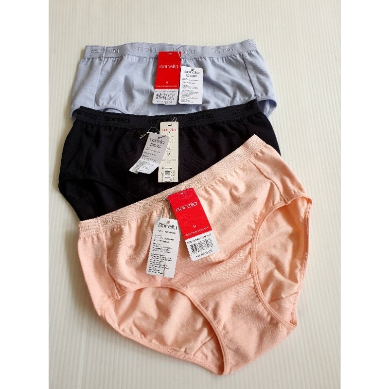 SORELLA-cd celana dalam wanita basic model midi size M-EL-3083