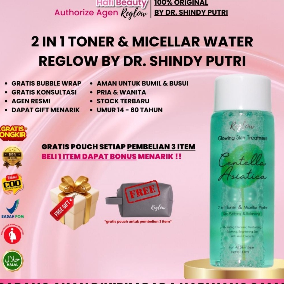Model Baru  ONGKIR Promo Reglow Toner Reglow Reglow dr Shindy Skincare Reglow Skincare Original dr S