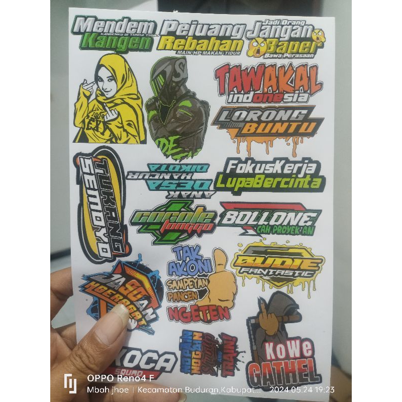 

sticker pack aestatik viral helm laptop hp tambler