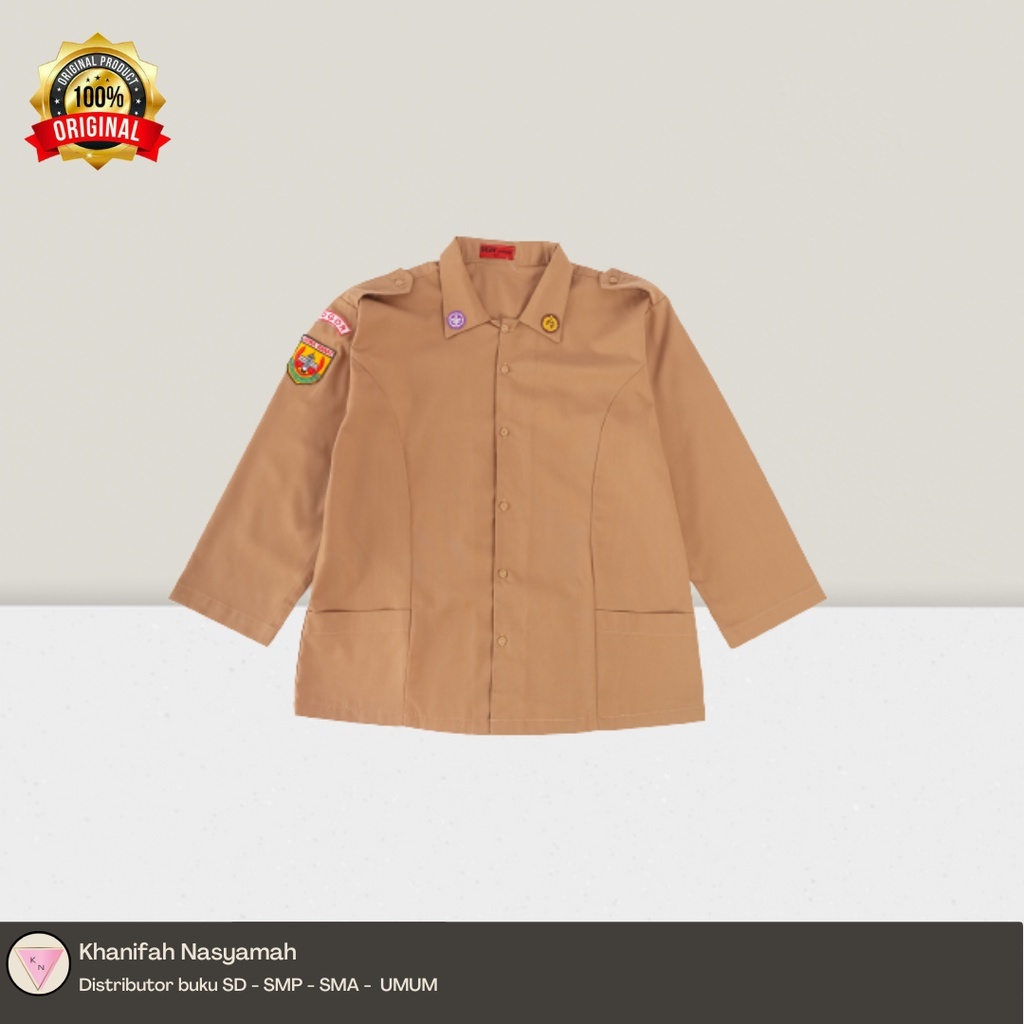 Baju Pramuka Pembina Premium | Seragam Atasan Pembina | Kemeja Pramuka Pembina Wanita | Kemeja Pembi