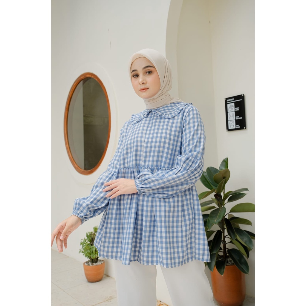 KALEAOUTFIT - YURE BLOUSE SQUARE - ATASAN WANITA JUMBO TERMURAH - BAJU REMAJA KEKINIAN - BISA COD