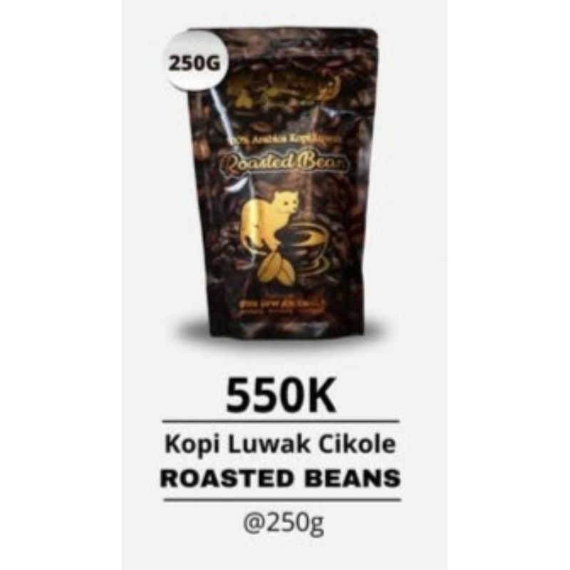 

KOPI LUWAK CIKOLE ROASTED BEANS isi @250g