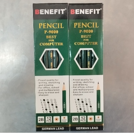 

PENSIL 2B BENEFIT HIJAU P-9000 1 BOX ISI 12 PCS