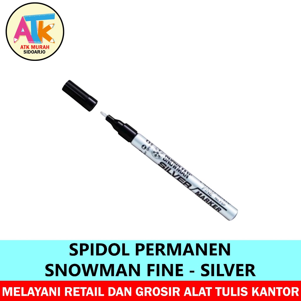 SPIDOL PERMANEN SNOWMAN - SILVER