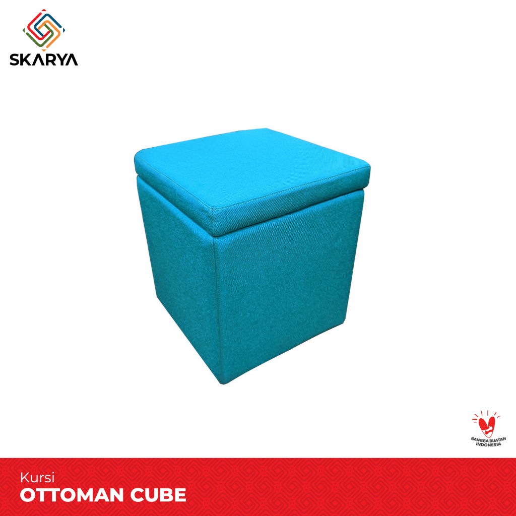 Kursi Sofa Bulat Pouf Puff Storage Bench Series Ottoman Cube (Baru)