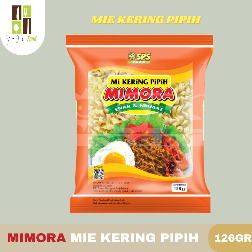 

Mimora MIe Kering Pipih / Mie Goreng Kemasan 126g (1pcs)