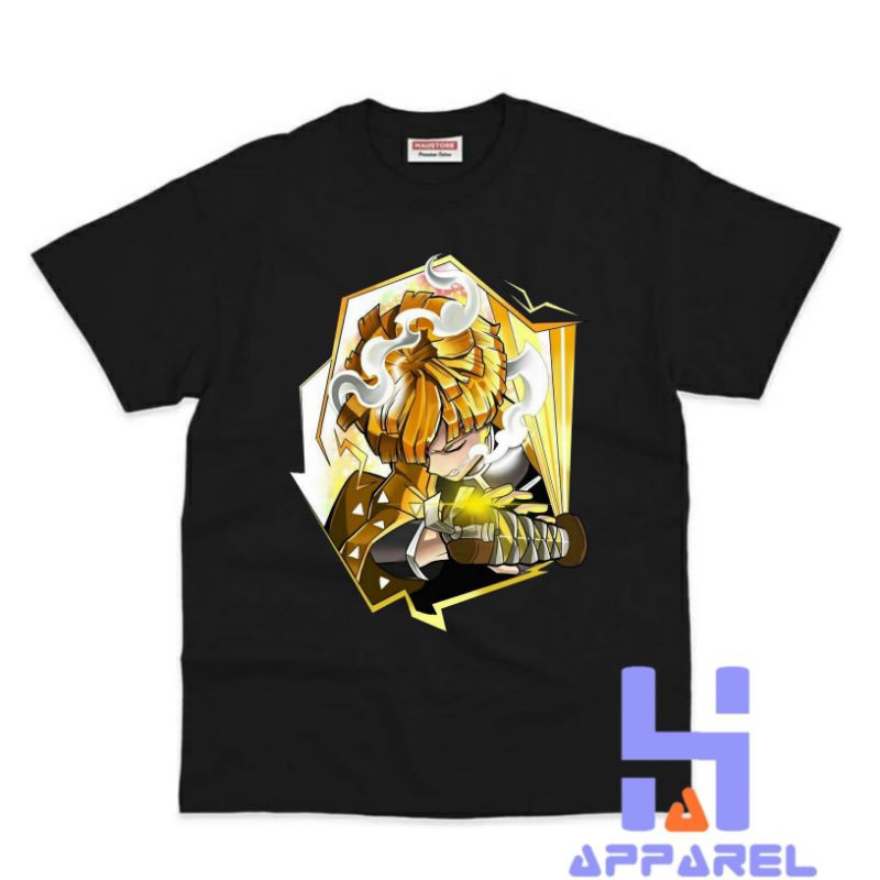 BAJU ANAK KAOS ANAK ZENITSU AGATSUMA DEMON SLAYER ANIME MANGA