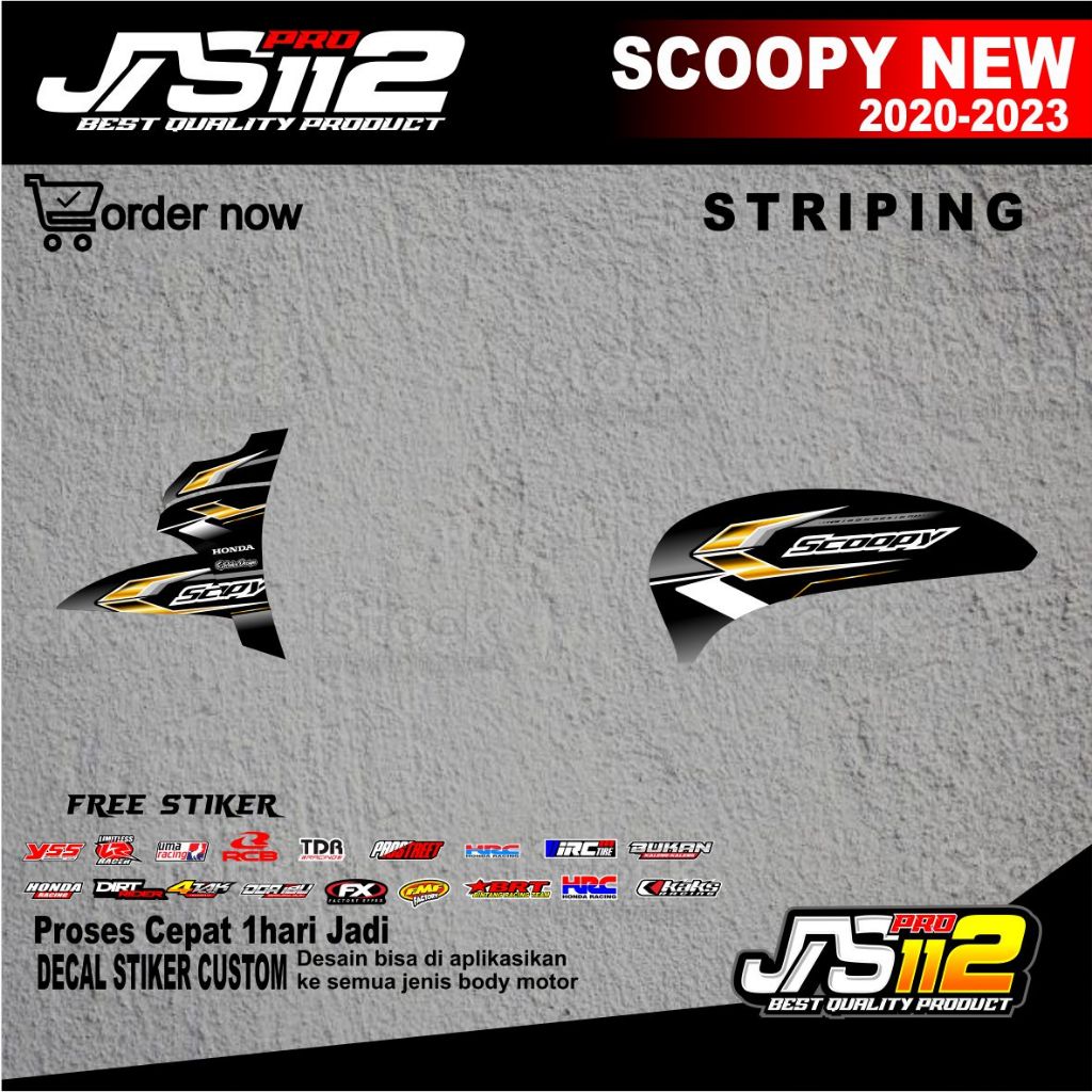 striping stiker honda scoopy new 2020-2023 desain striping stiker honda scoopy new free request nama