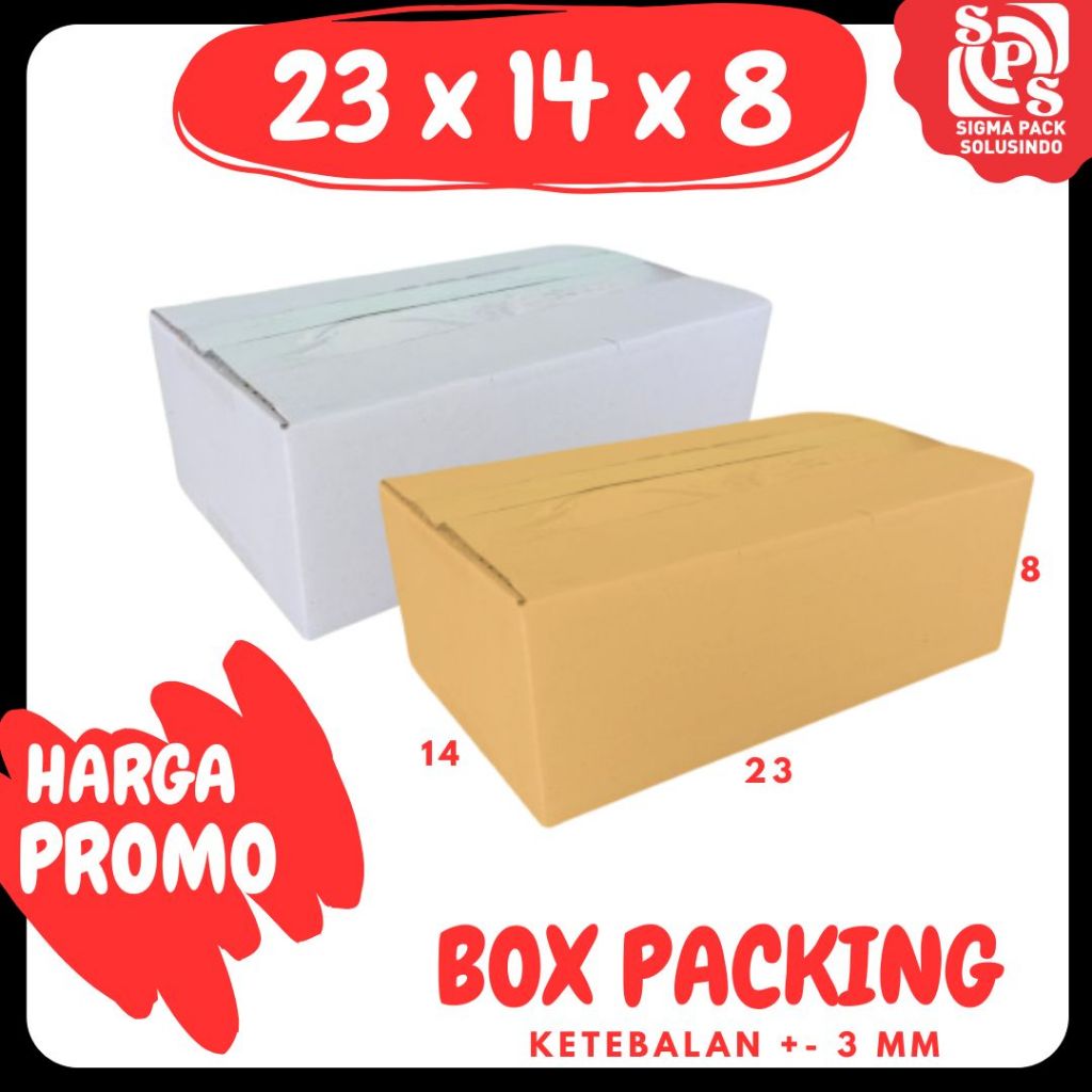 

Box 23x14x8 Kardus Packing A1 Olshop Karton Dus Kotak Kemasan Sparepart Assesoris