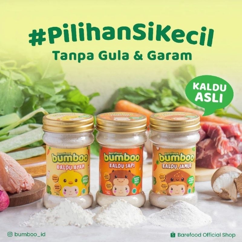 

BUMBOO Kaldu Asli - Kaldu Anak - No MSG - Tanpa Gula & Garam - Bahan Alami - Tambahan Sayur Asli