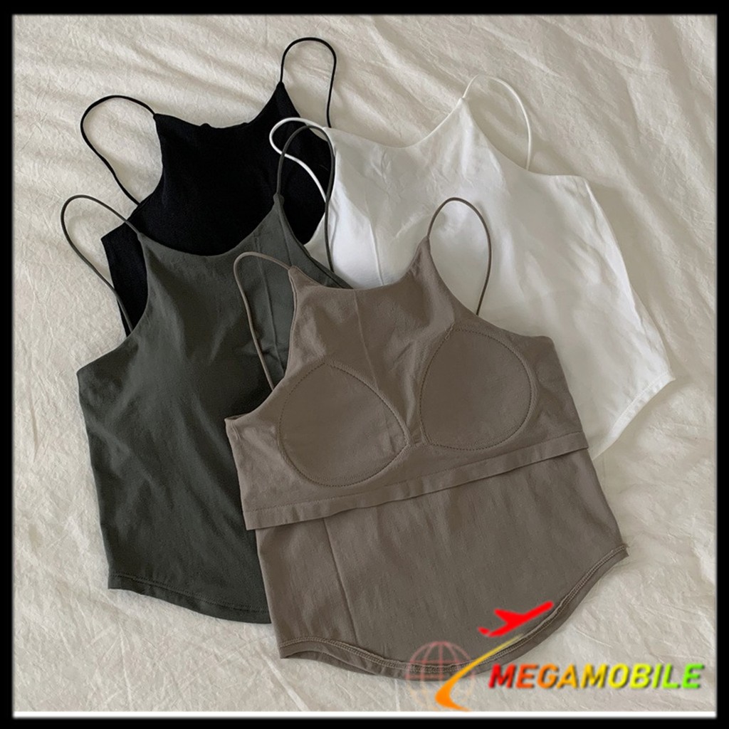 BIG SALE 8.8 MM Bra Crop Ala Korea Kekinian 6976 Tanktop Bra Wanita Tanpa Kawat Atasan Fashion