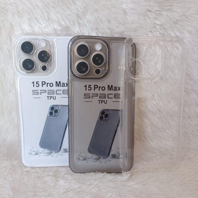 Clear Case Space iphone 15 ProMax Softcase Original transparan