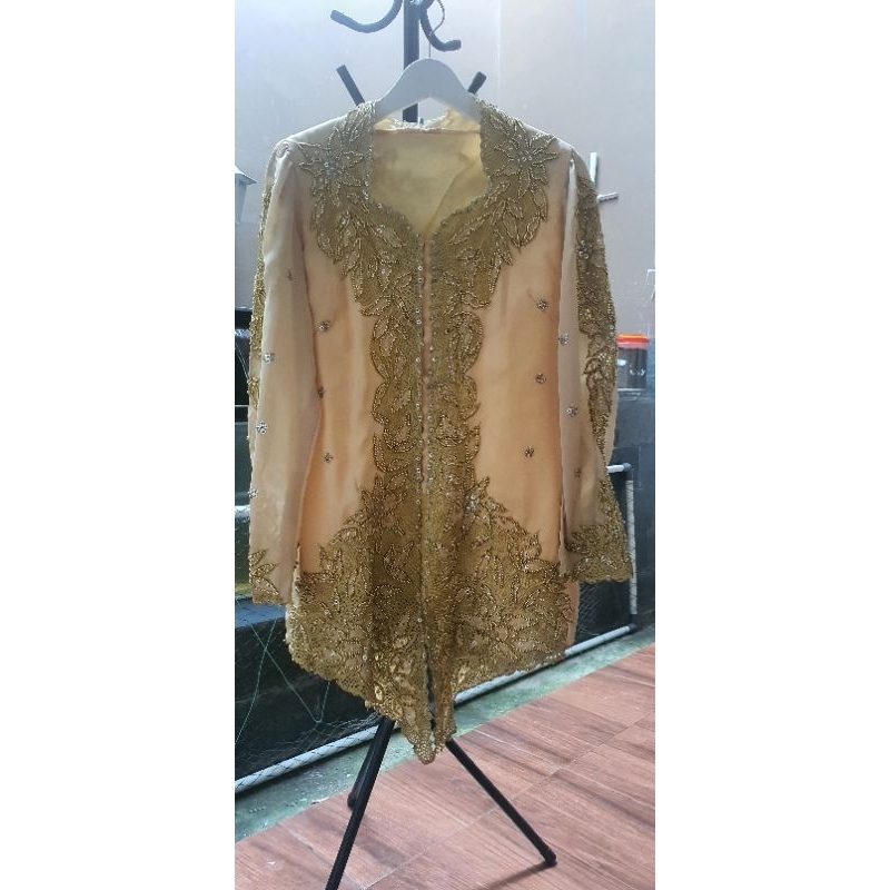 Kebaya Full Payet Kuning Kubus