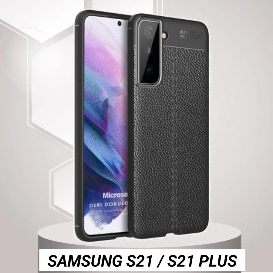 CASE SAMSUNG S21 / S21 PLUS AUTOFOCUS SILICONE CARBON LEATHER ORIGINAL - SAMSUNG S21