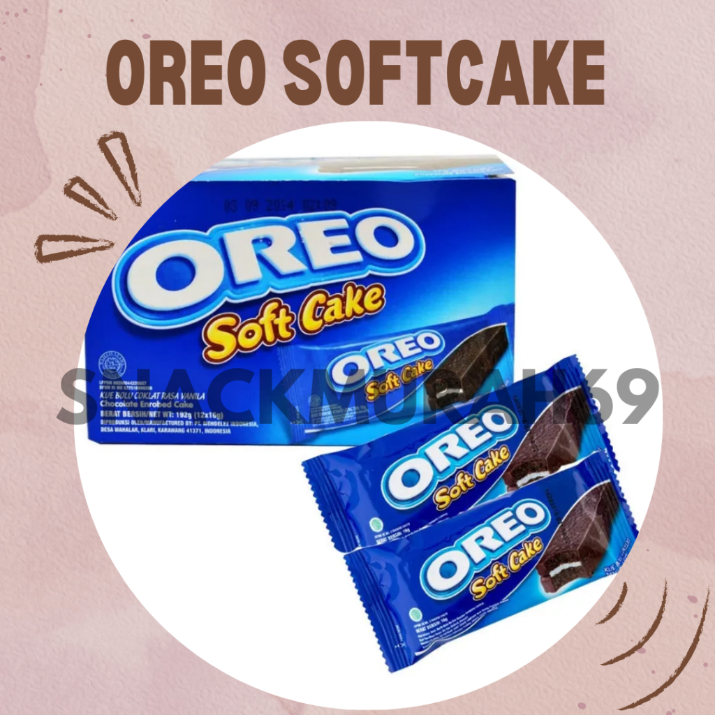 

Oreo Softcake Bolu Cokelat Lembut Box 16 gram x 12 pcs | Bolu Cokelat