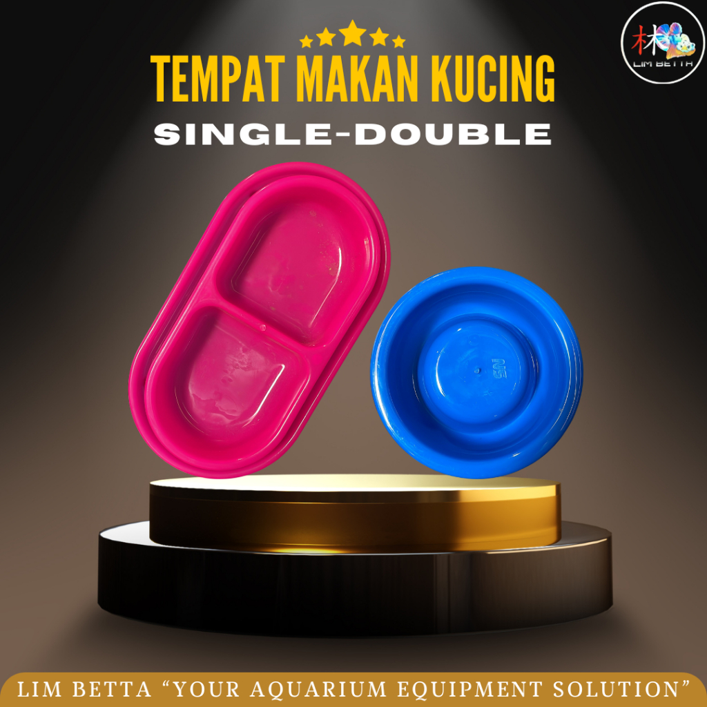 TEMPAT MAKAN KUCING / WADAH MAKAN KUCING / TEMPAT MAKAN MINUM KUCING