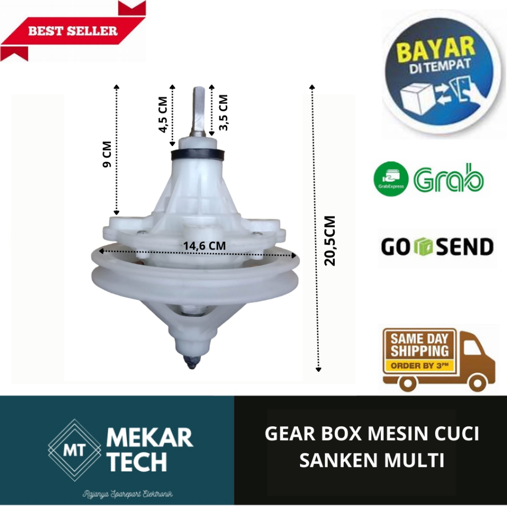GEAR BOX MESIN CUCI 2 TABUNG SANKEN MULTI