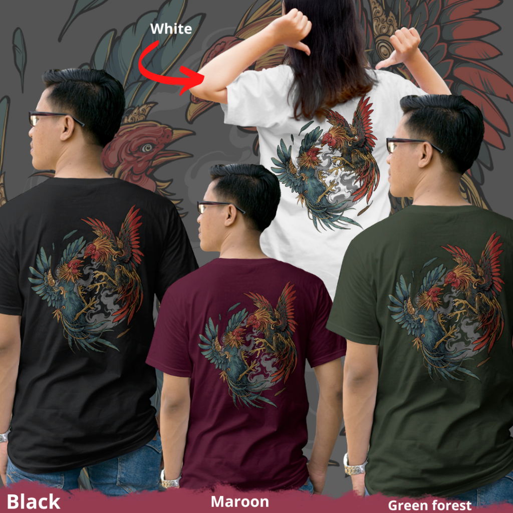 Kaos Bali Desain Tajen