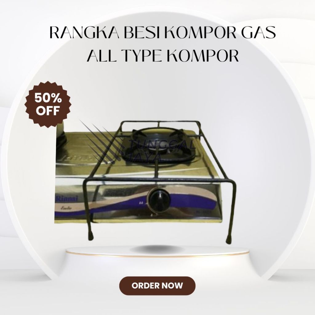 Tungku Kompor Rinnai 1 Tungku Rangka Besi Dudukan Kompor Gas Rinnai Tanam Original