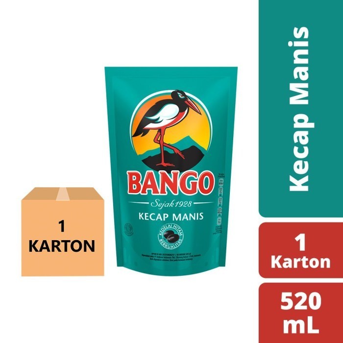 

1 Dus Kecap Manis Bango isi 12 Pouch x 520 ml