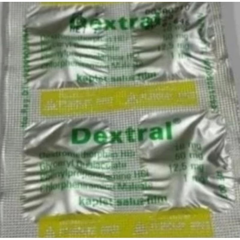 Dextral obat flu pilek disertai bersin dan batuk stripan