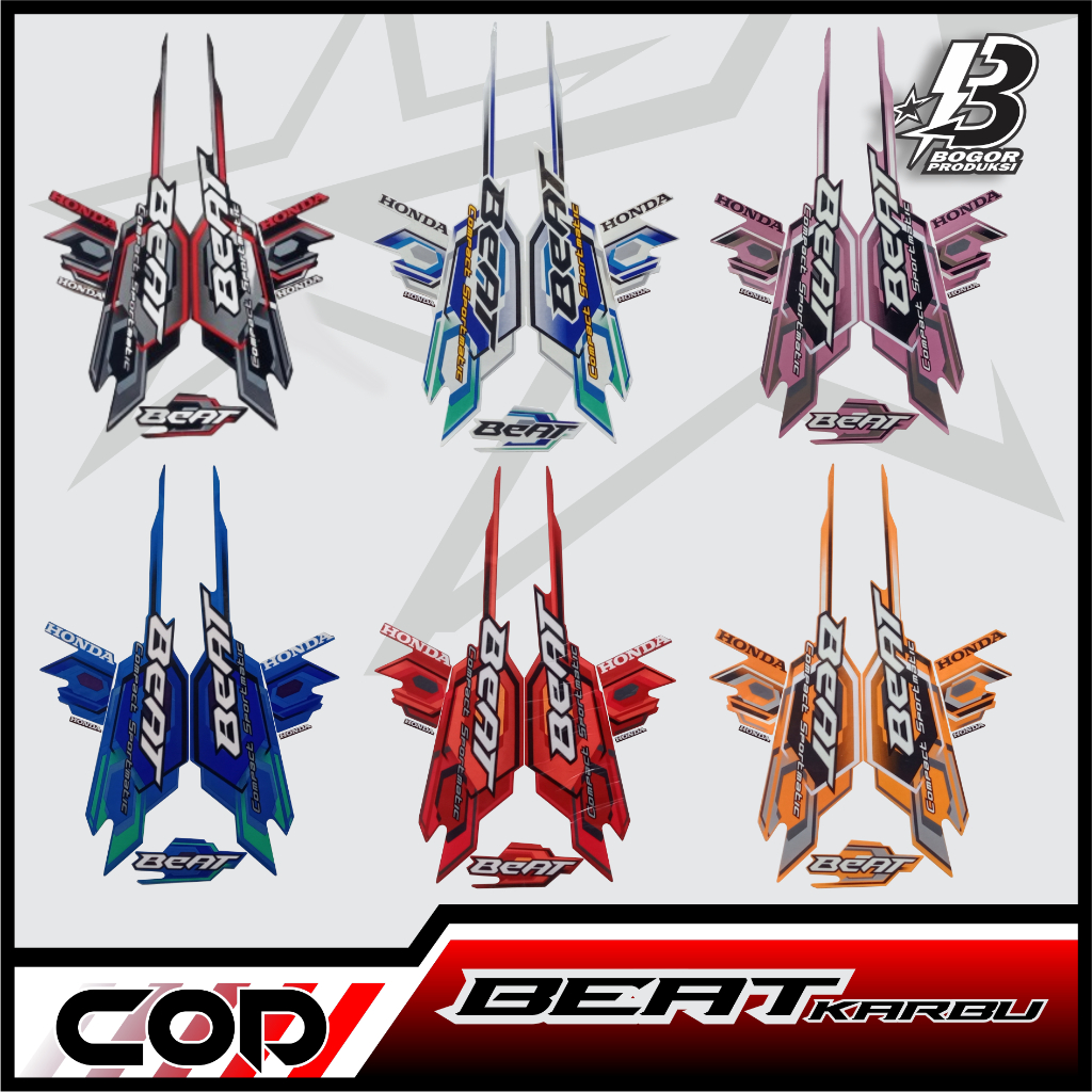 Striping Standar Motor Honda Beat Karbu 2008