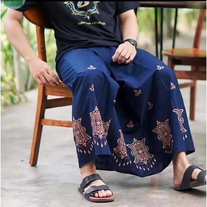 SARUNG / SARUNG BATIK PRIA DEWASA / PALAIKAT WADIMOR / SARWON NAVY / GERBANG ACEH / JORDAN