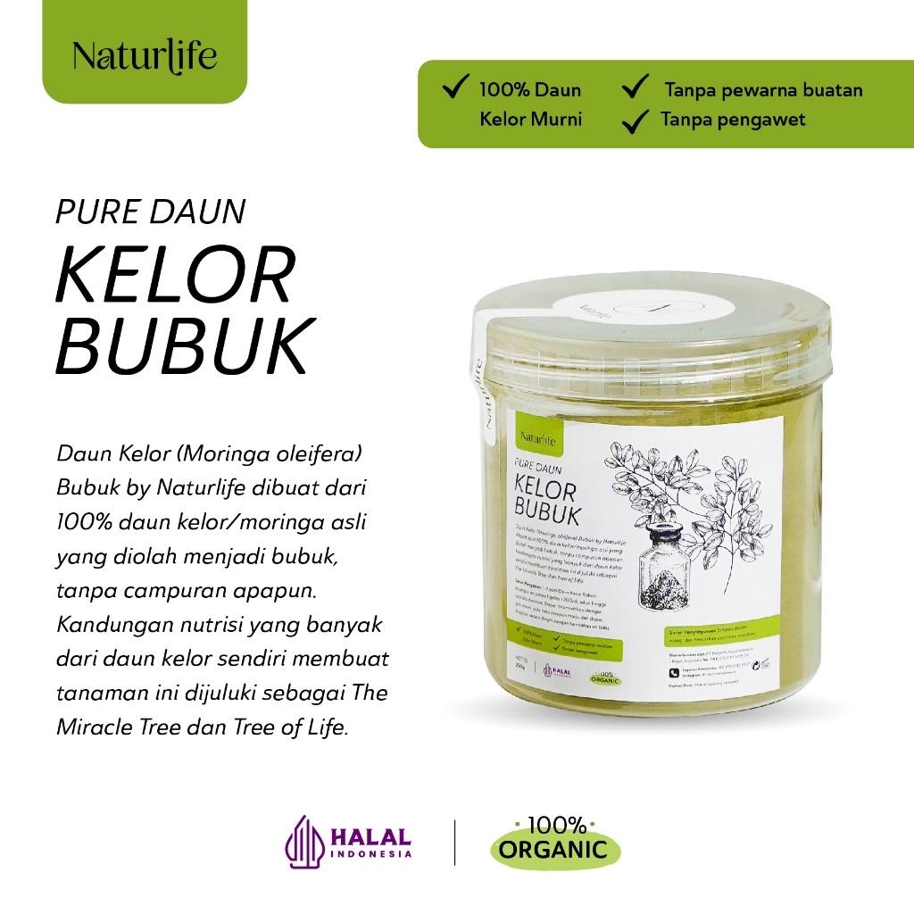 

BUBUK DAUN KELOR 50G DAUN KELOR ORGANIK SERBUK PREMIUM SUPER HALUS BUBUK POWDER MORINGA 100%