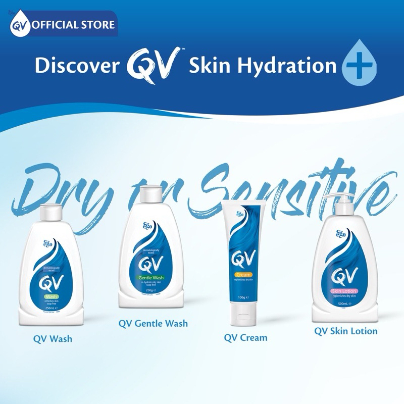 QV - Body dan skincare kulit kering dan sensitif