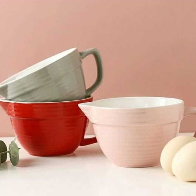 Mixing Bowl Keramik  Mulut Runcing  Mangkok Telor Keramik  Gelas Keramik Jumbo  Mangkok Soup