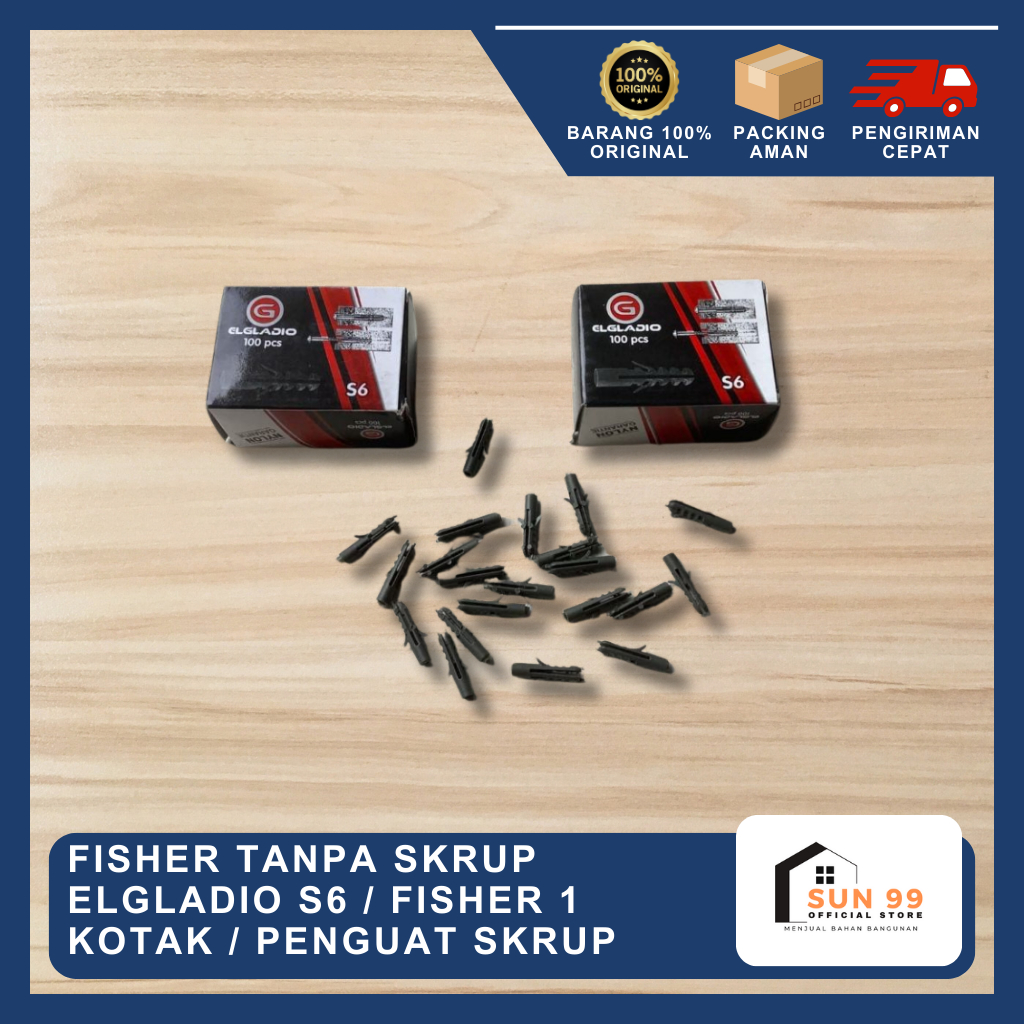 Fisher Tanpa Skrup Elgladio S6 / Fisher 1 Kotak / Penguat Skrup