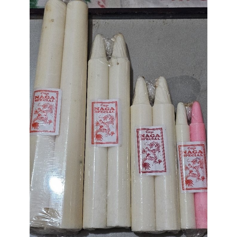 LILIN putih JUMBO cap naga special