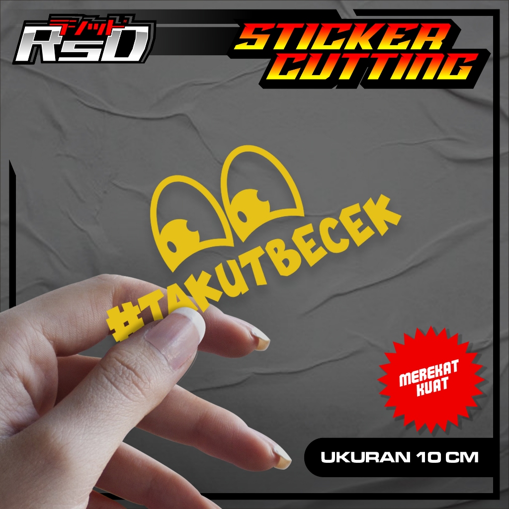 

010 STICKER LUCU TAKUT BECEK - STICKER LUCU TAKUT BECEK LUCU