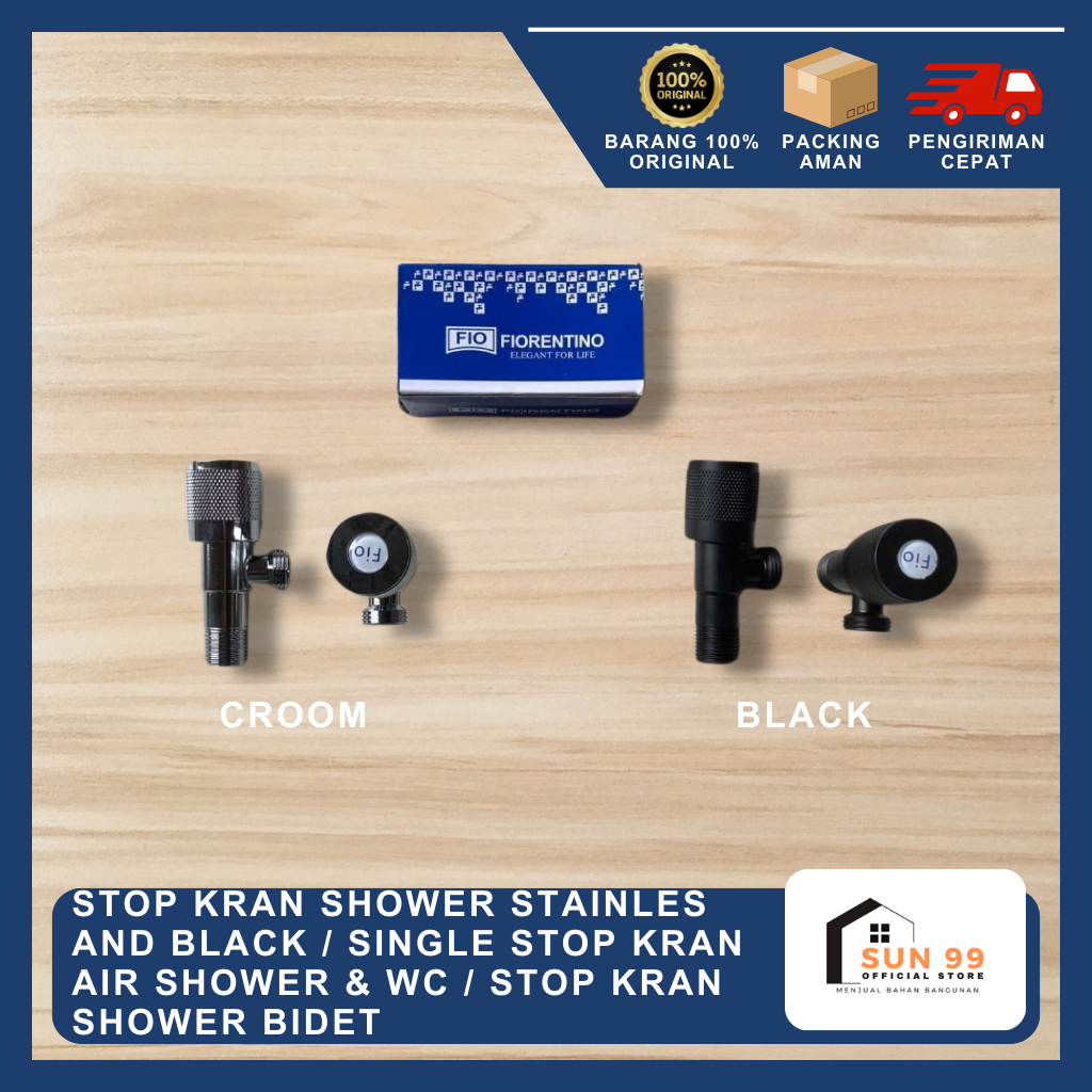 Stop Kran Shower Stainles And Black / Single Stop Kran Air Shower & Wc / Stop Kran Shower Bidet