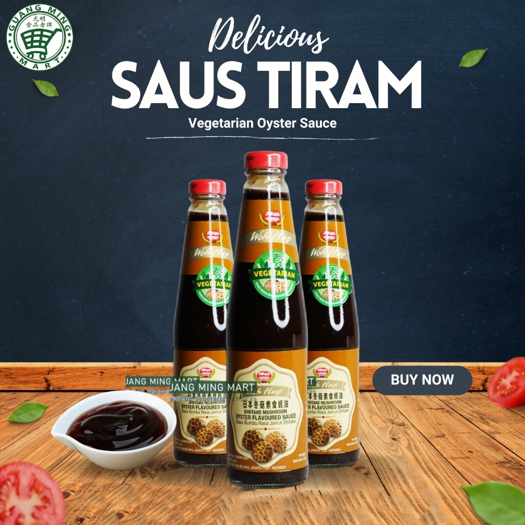 

Saus Tiram Vegetarian Woh Hup / Oyster Vegan Sauce / Saus Bumbu Jamur Rasa Shitake
